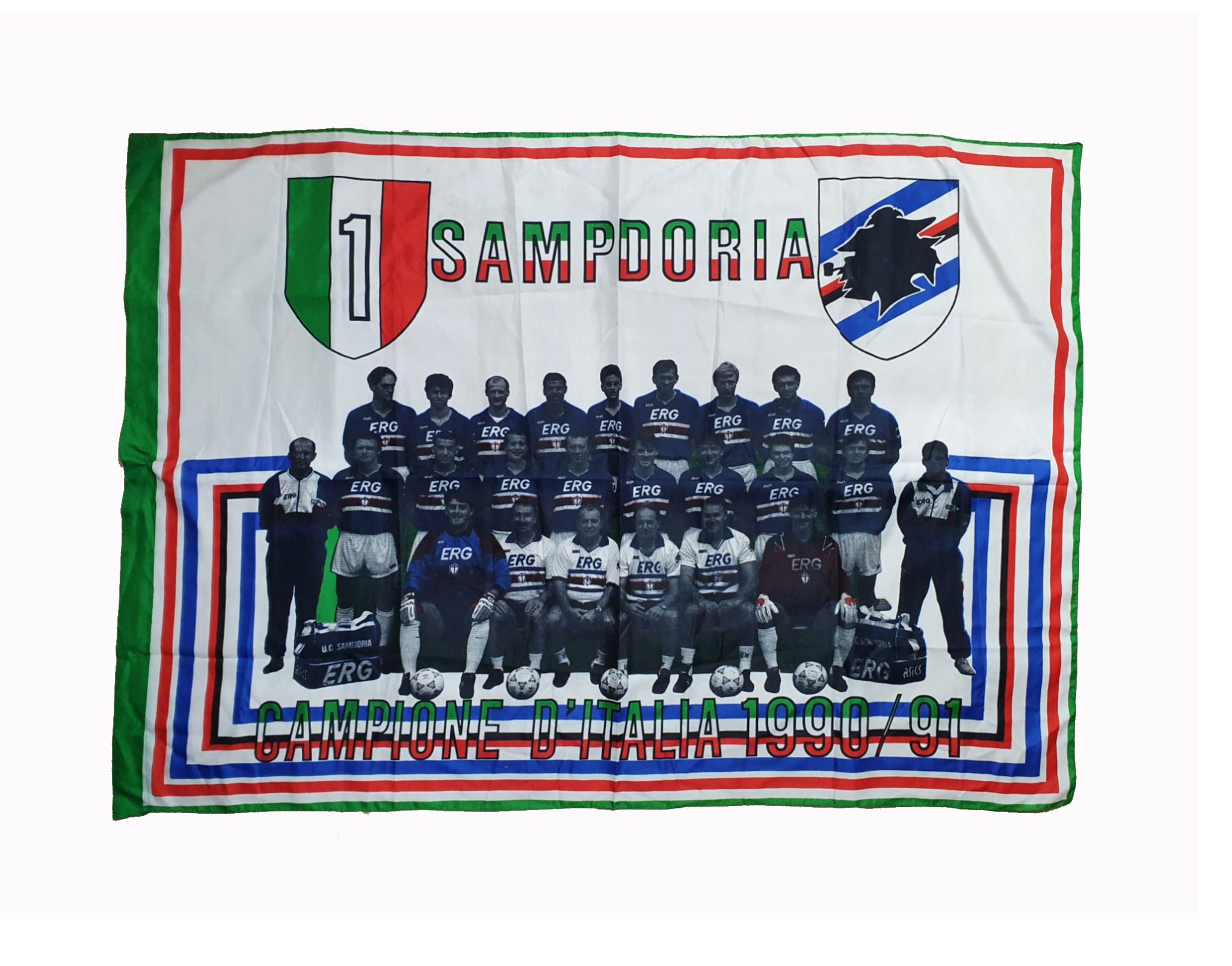 Sampdoria Bandiera 1990 91 Scudetto Bola Football Store