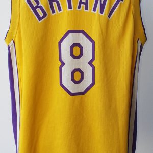 1999-06 LA LAKERS BRYANT #8 CHAMPION JERSEY (HOME) M - Classic American  Sports