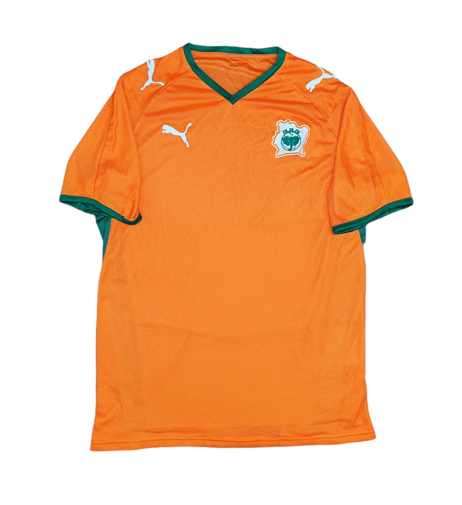 #11 DROGBA IVORY COAST 2008-09 HOME SHIRT PUMA JERSEY SOCCER SIZE XL